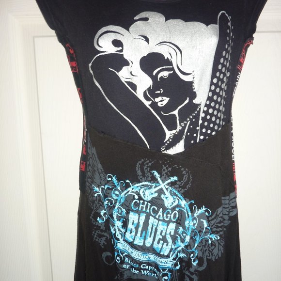 Dresses Vintage Rock N Roll Tshirt Dress Made In Canada Artisan Piece